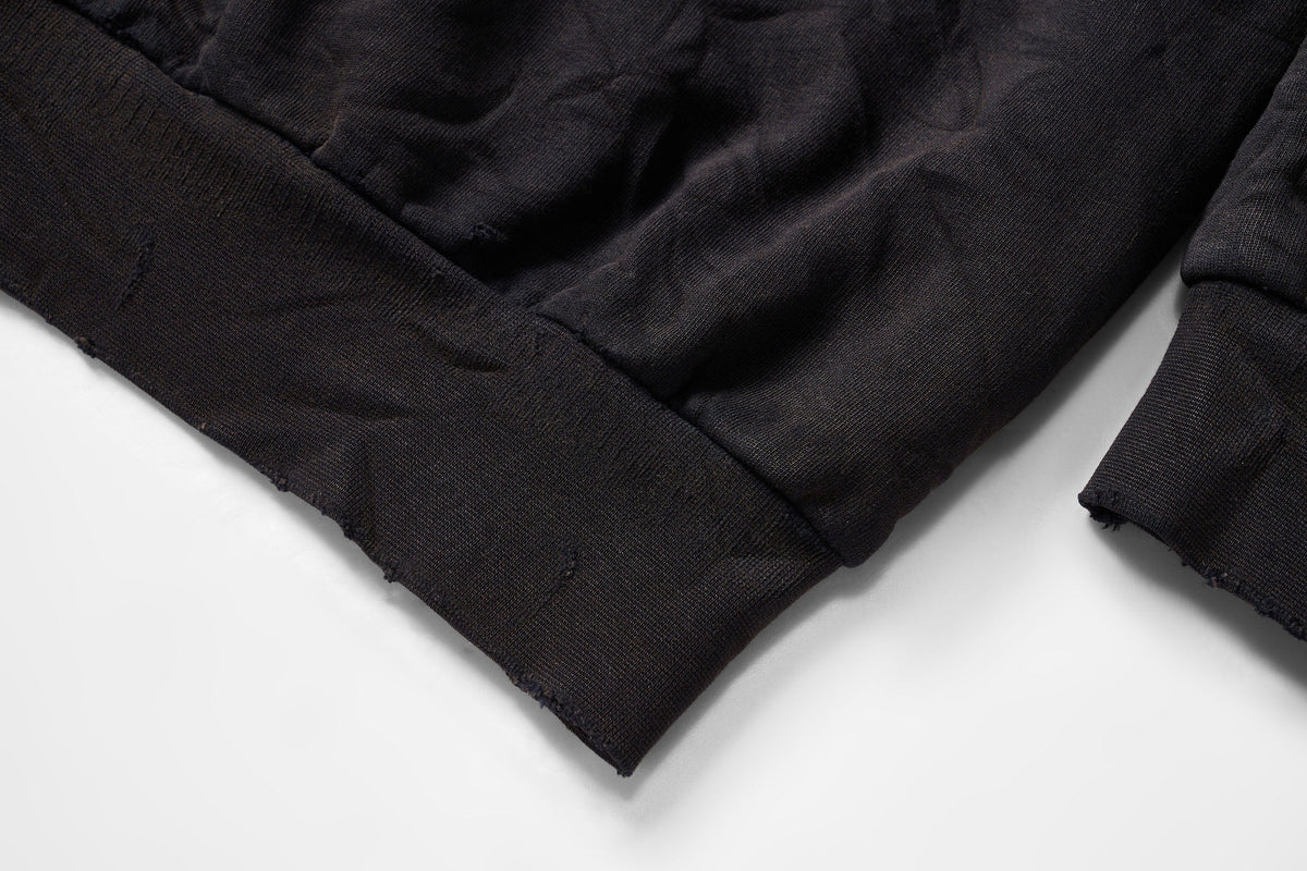 ULIPERY Distressed Crinkled Hooded Jacket – photo 10 of 17