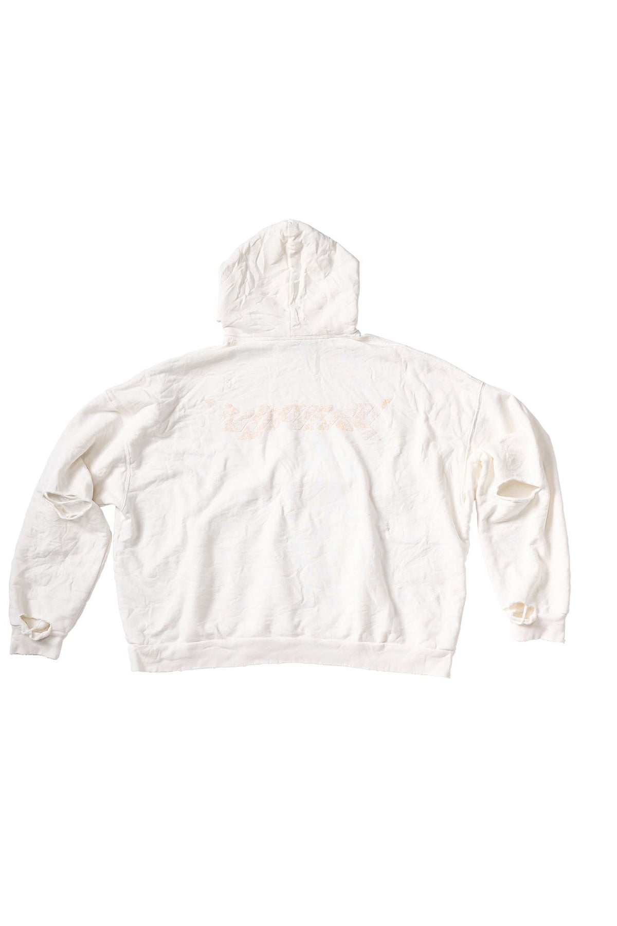 ULIPERY Dirty Fit Distressed Crinkled Hoodie White – photo 11 of 18