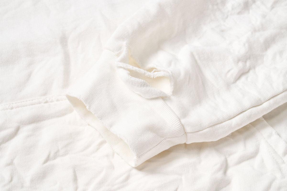 ULIPERY Dirty Fit Distressed Crinkled Hoodie White – photo 16 of 18