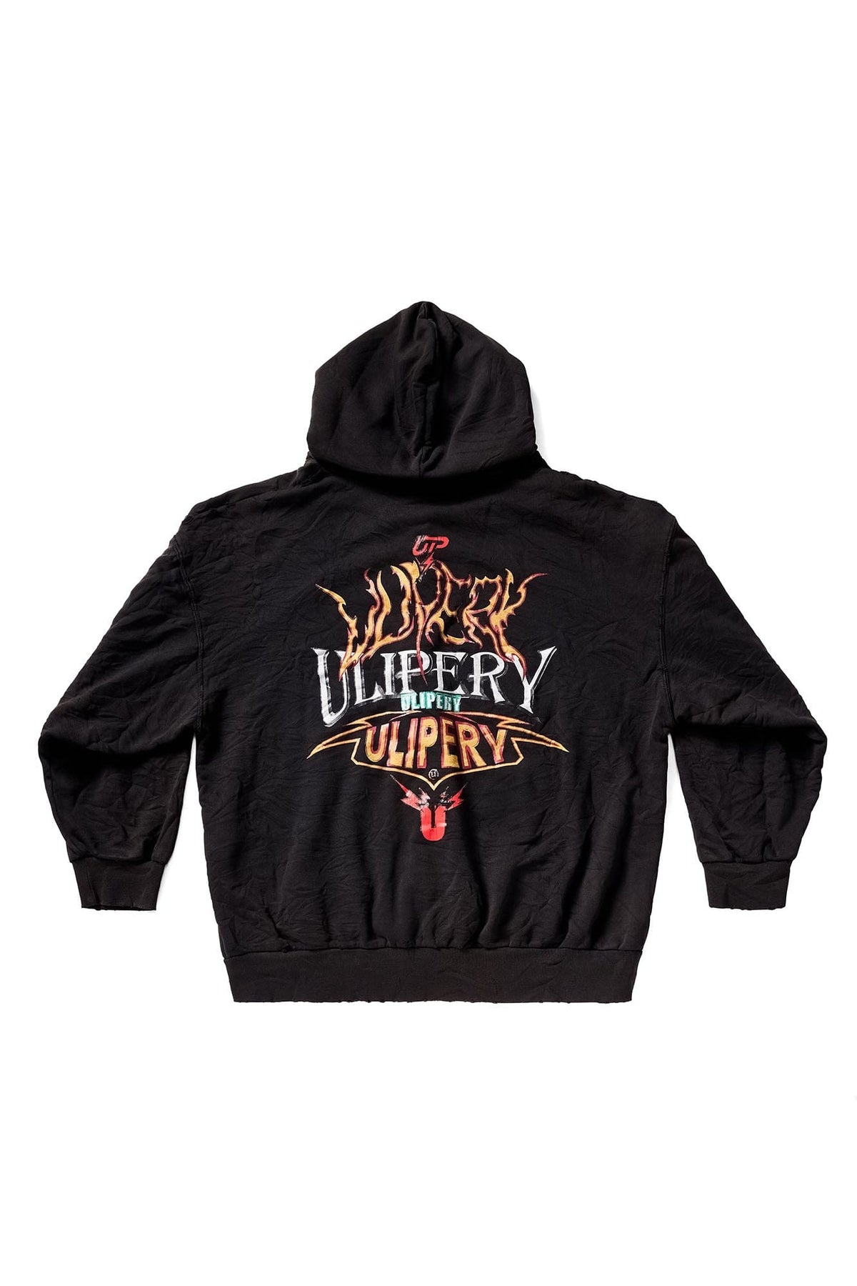 ULIPERY Distressed Crinkled Hooded Jacket – photo 9 of 17