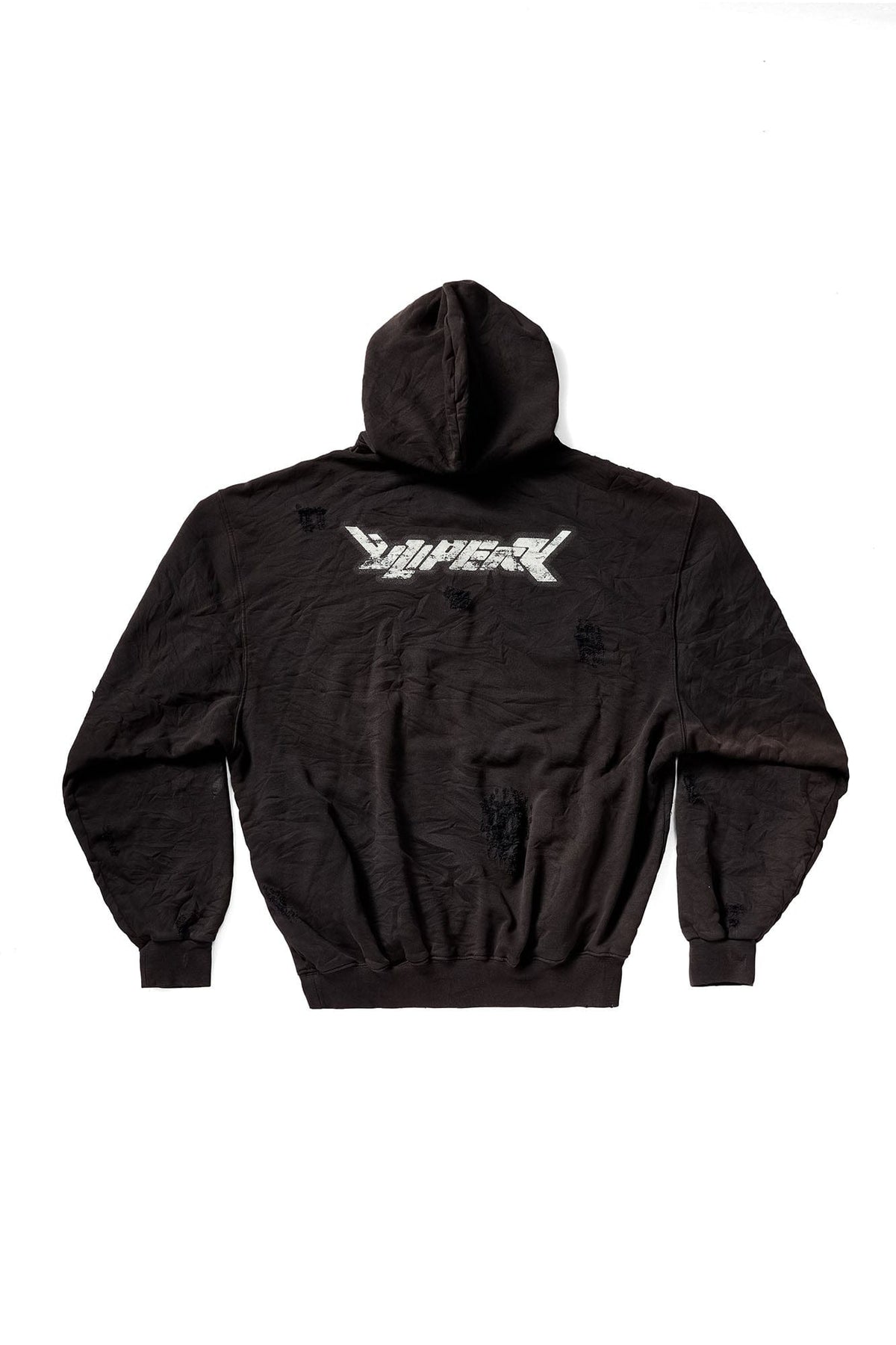 ULIPERY Distressed Glow Crinkled Hoodie – photo 10 of 20