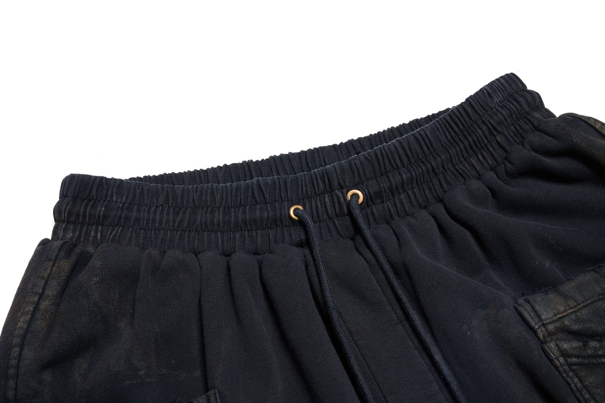 ULIPERY LOGO Mud-Wash Frayed Sweatpants – photo 10 of 10