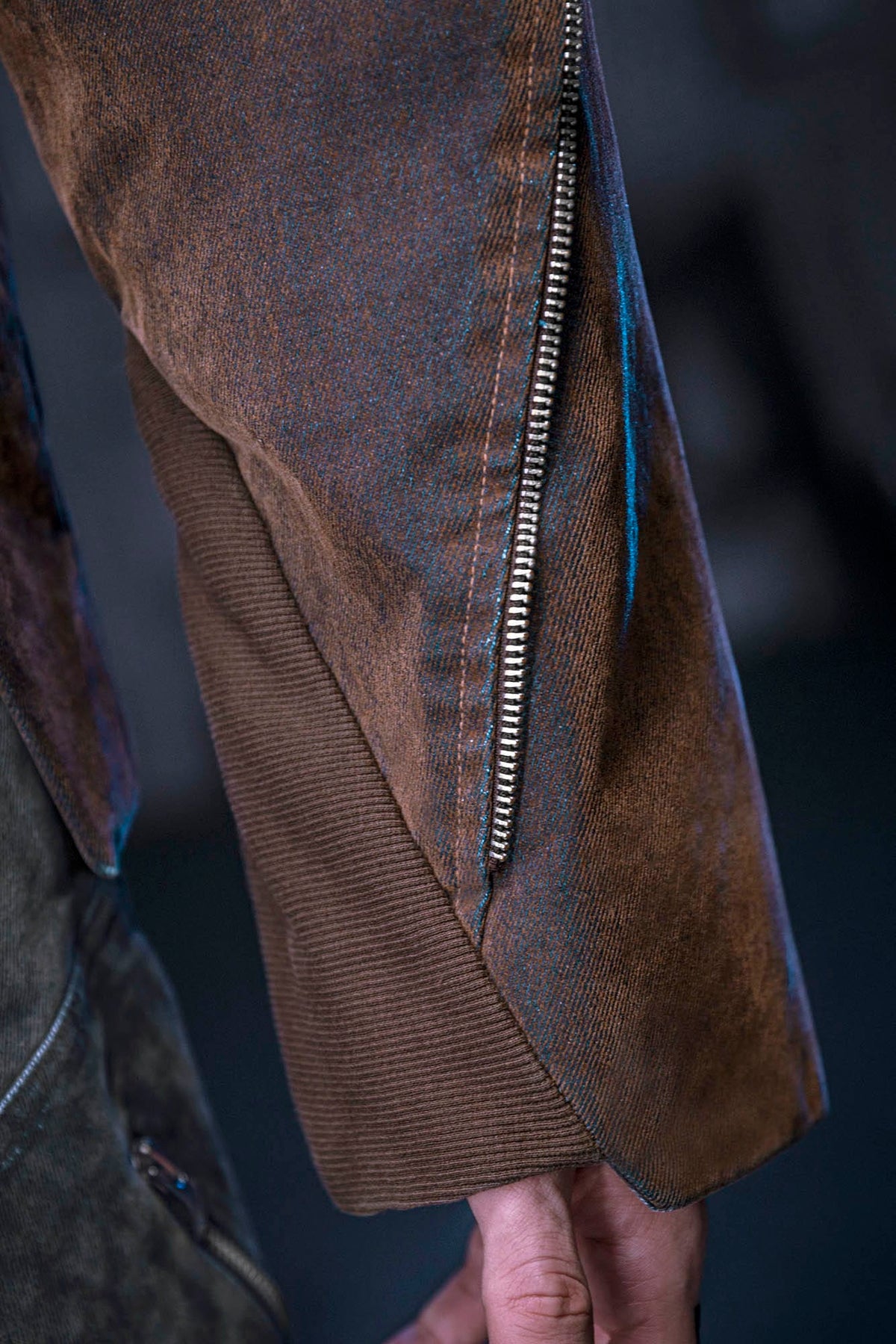 XIPHEVIL Mech Deconstructed Washed Denim Jacket Brown – photo 11 of 15