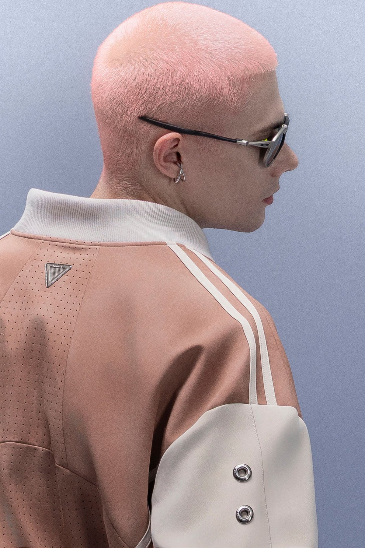 XIPHEVIL Faux Suede Embroidered LOGO Bomber Brown – photo 11 of 12