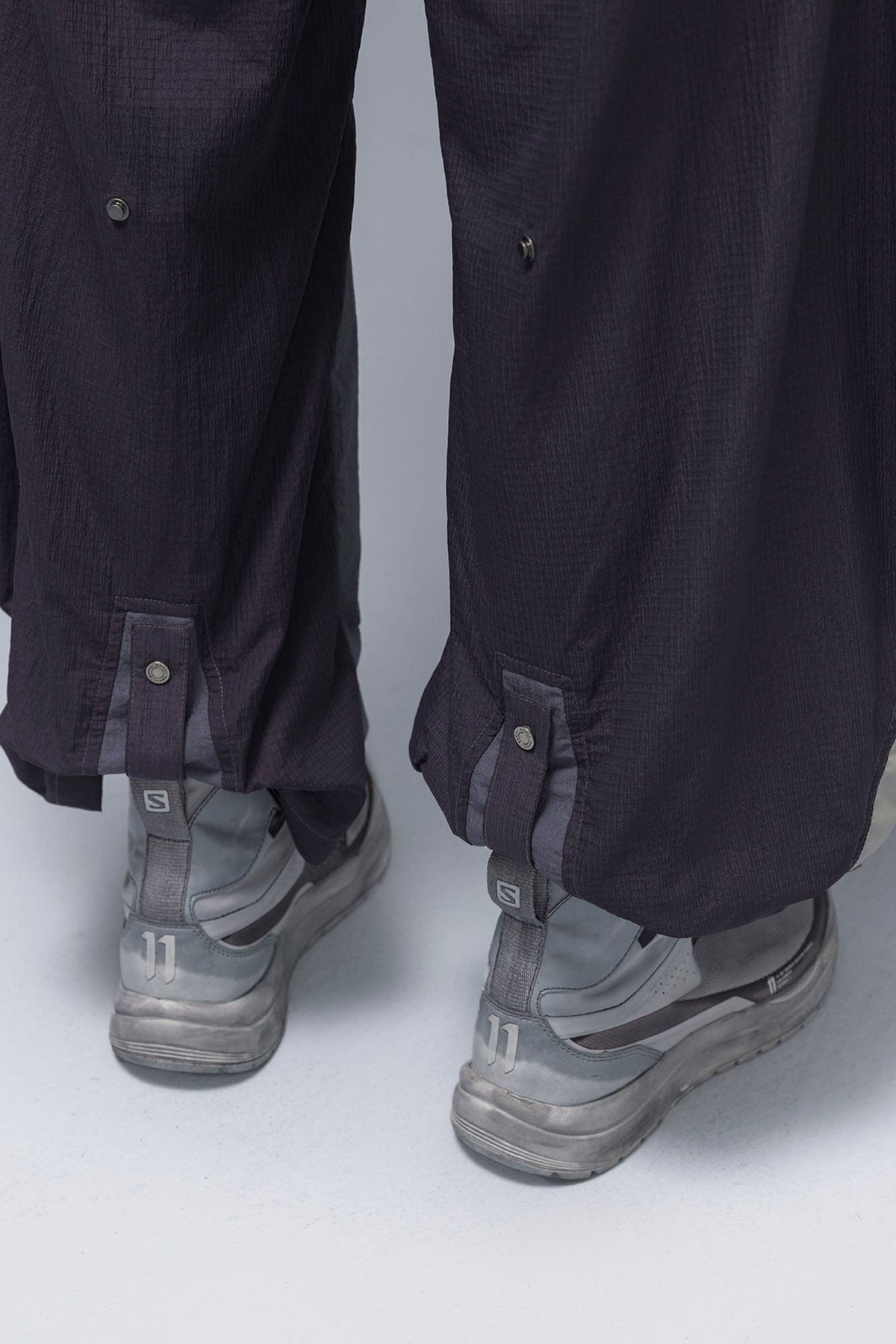 XIPHEVIL Deconstructed Contrast Panel Utility Curved Pants – photo 21 of 23