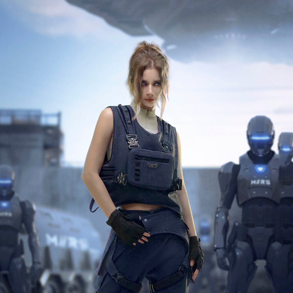 XIPHEVIL Detachable Chest Bag Tactical Vest