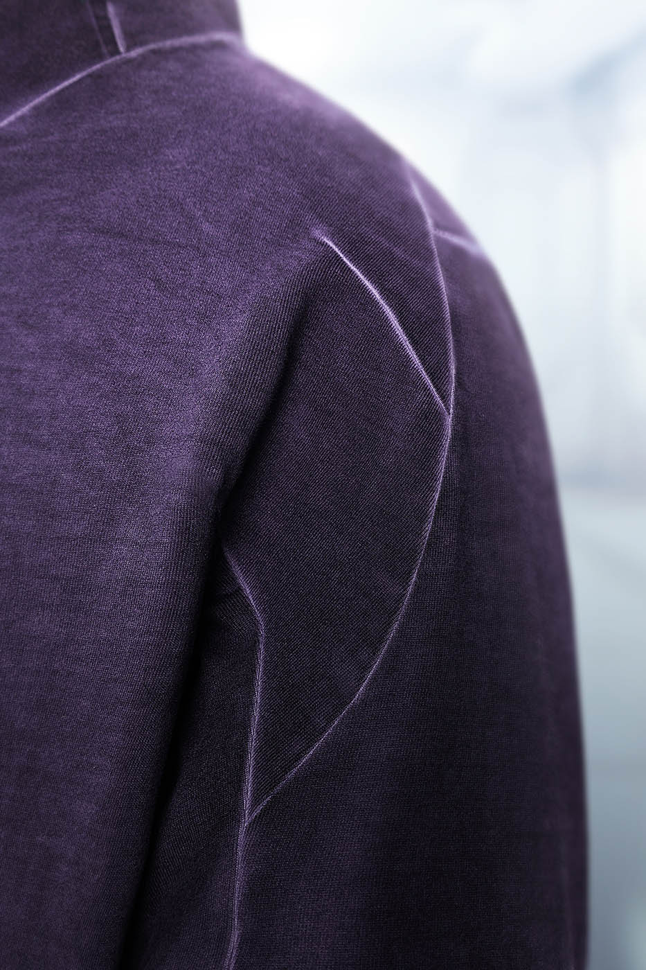 XIPHEVIL Futuristic-Distressed Paneled L/S Tee – photo 15 of 24