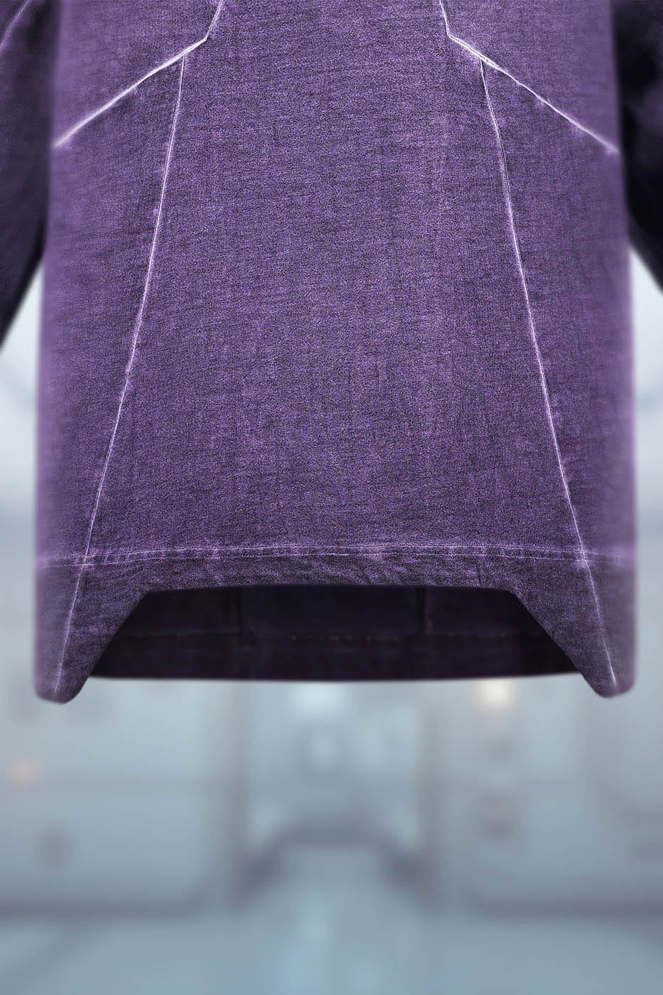 XIPHEVIL Futuristic-Distressed Paneled L/S Tee – photo 14 of 24