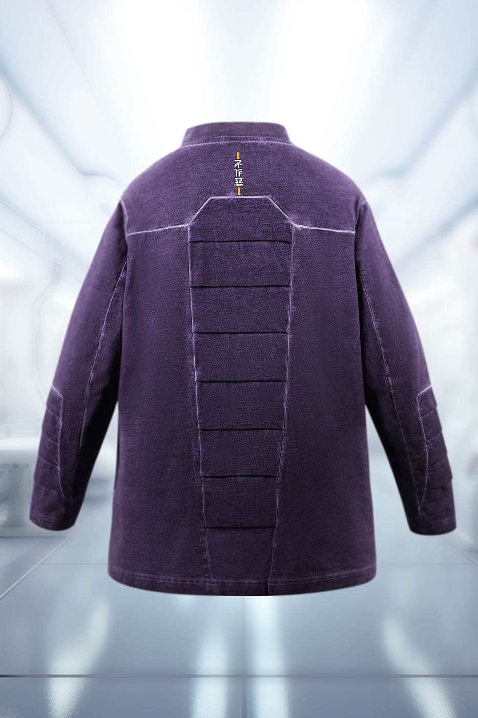 XIPHEVIL Futuristic-Distressed Paneled L/S Tee – photo 20 of 24