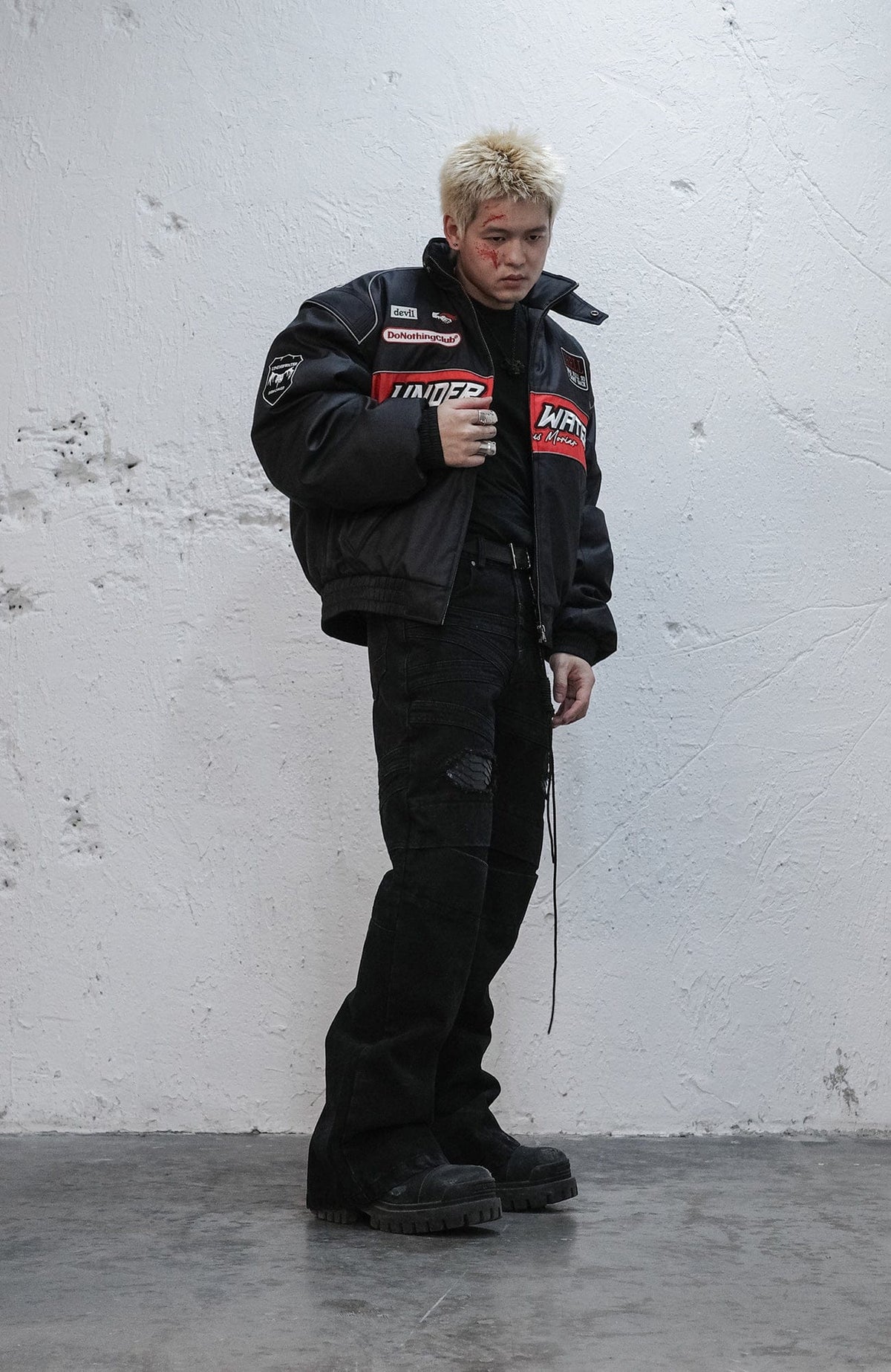 UNDERWATER Hell Racer Embroidered Padded Bomber – photo 5 of 15