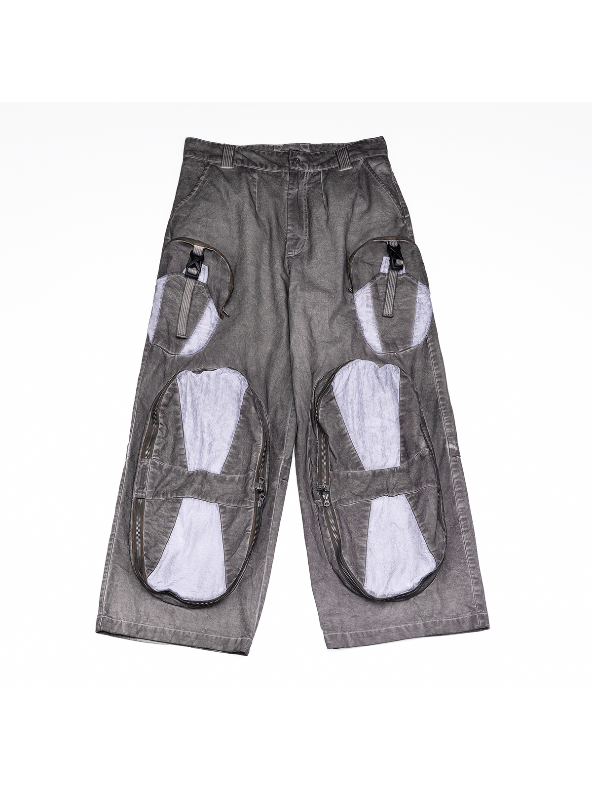 STEAM Multi-Pocket Spliced Parachute Cargo Pants – photo 22 of 25