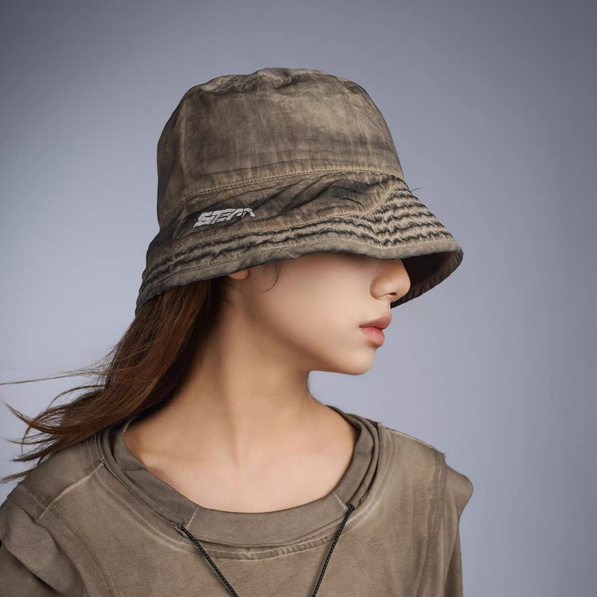 STEAM Washed Distressed Bucket Hat – photo 5 of 50