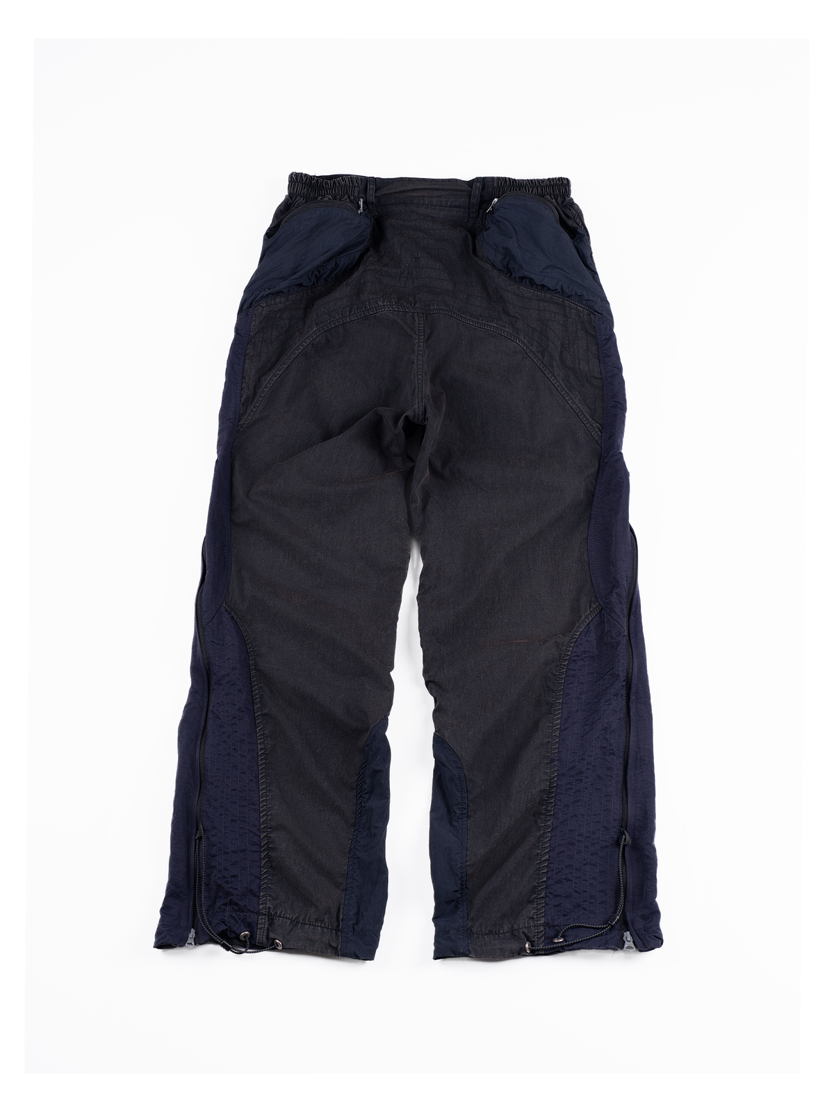 STEAM Deconstructed Zippered Spliced Wide-Leg Cargo Pants – photo 32 of 36
