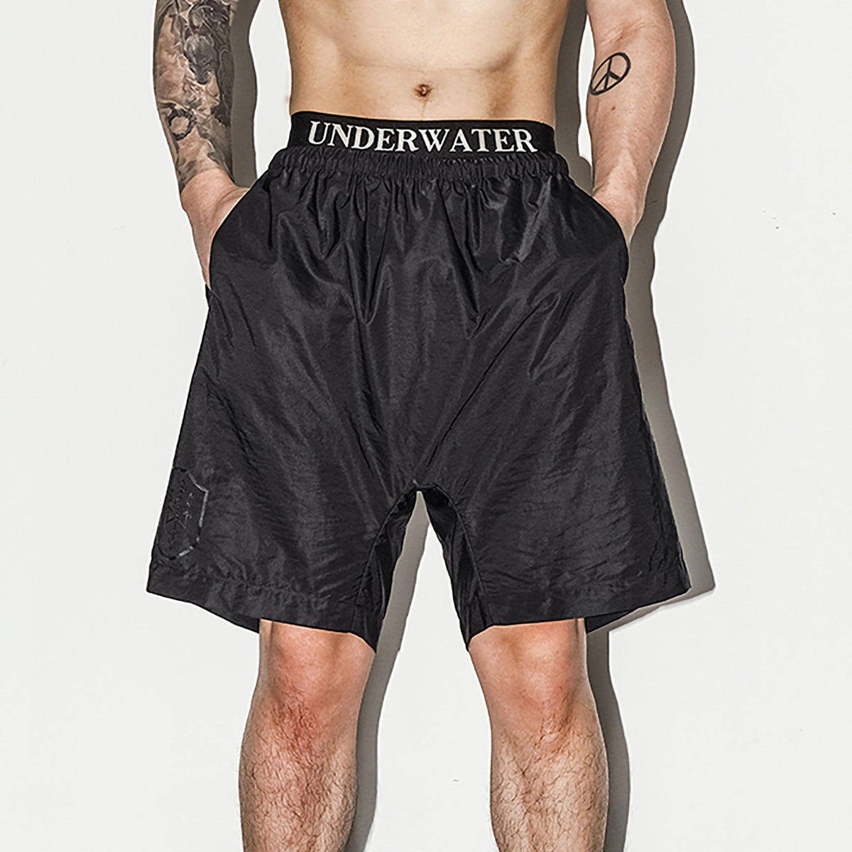 UNDERWATER Dark Soul LOGO Waistband Stretch Boxer Briefs