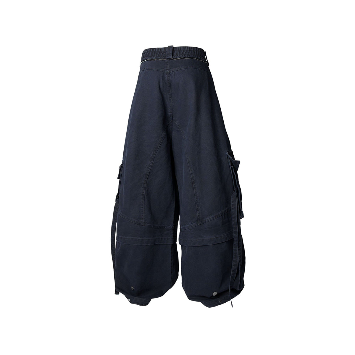 RELABEL Multi-Pocket Detachable Scarf Distressed Cargo Dark Blue – photo 2 of 6