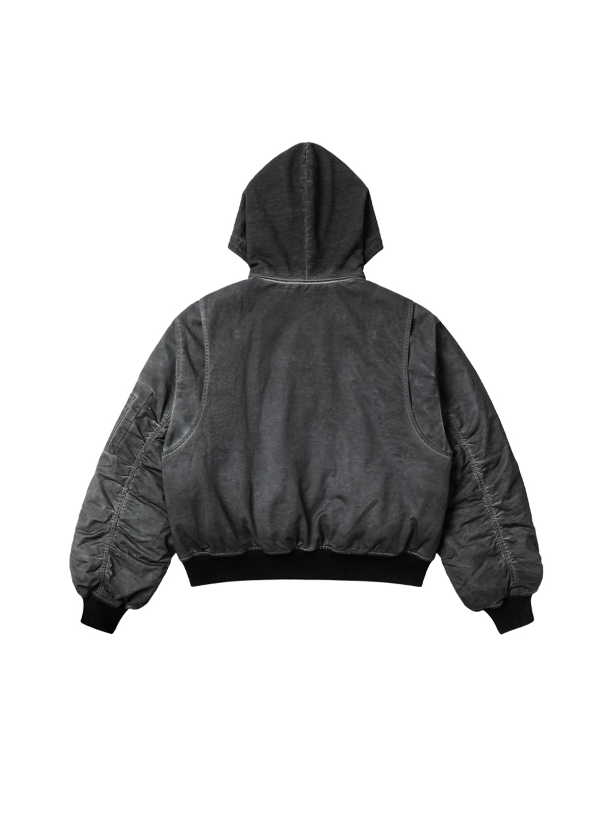 AVINMADE Washed Stitch Hooded Bomber Jacket – photo 16 of 16