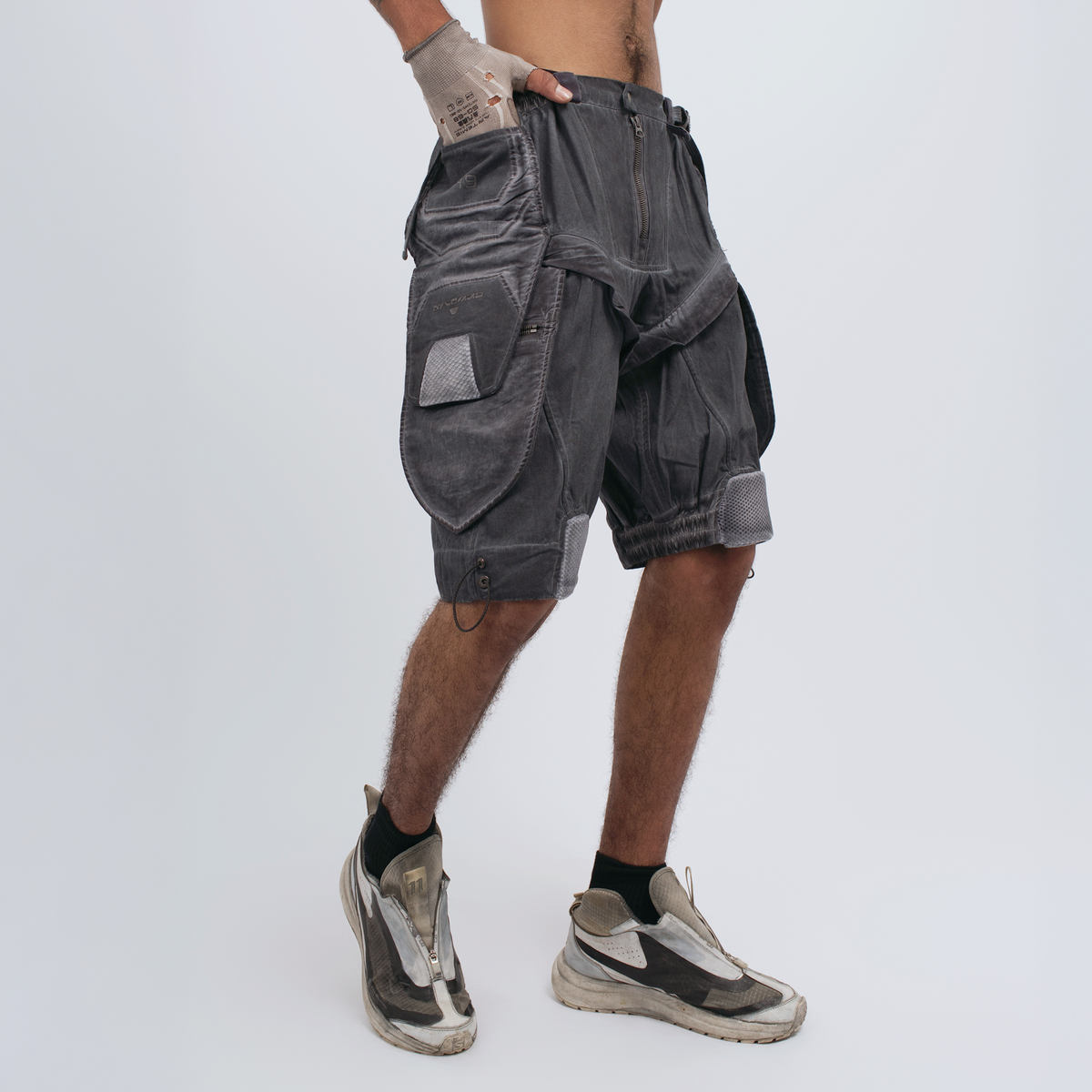 STEAM Distressed Spliced Detachable Utility Shorts – photo 8 of 27