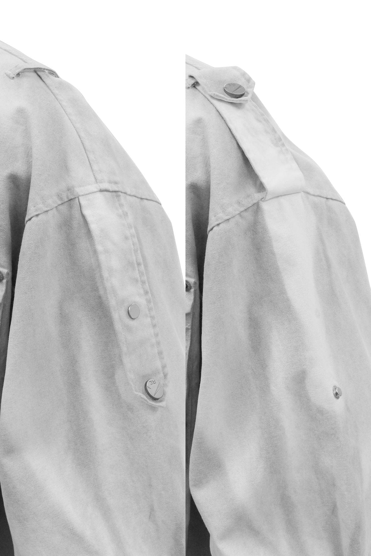RELABEL Distressed Striped Hood Oversized Jacket – photo 6 of 9