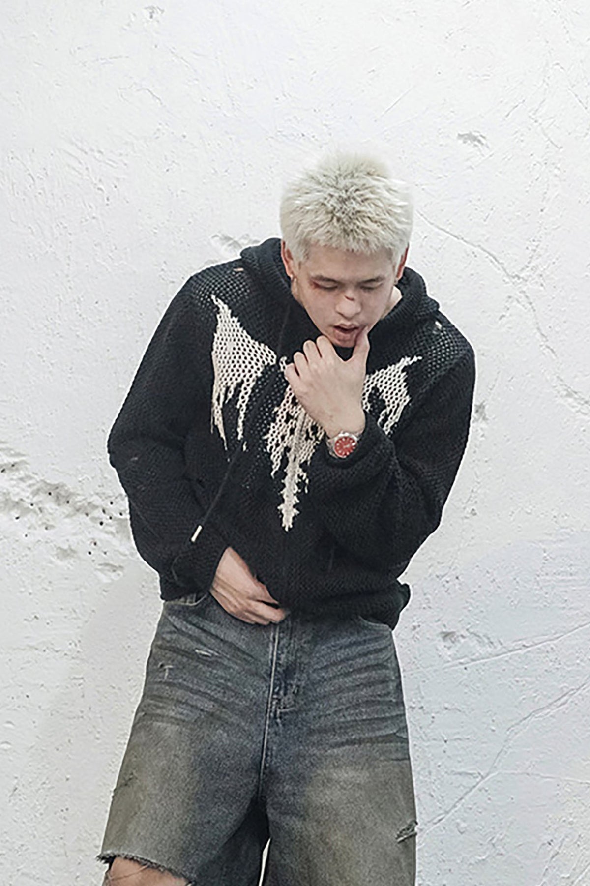 UNDERWATER Hellbound Wing Hooded Zip-Up Cardigan – photo 6 of 13