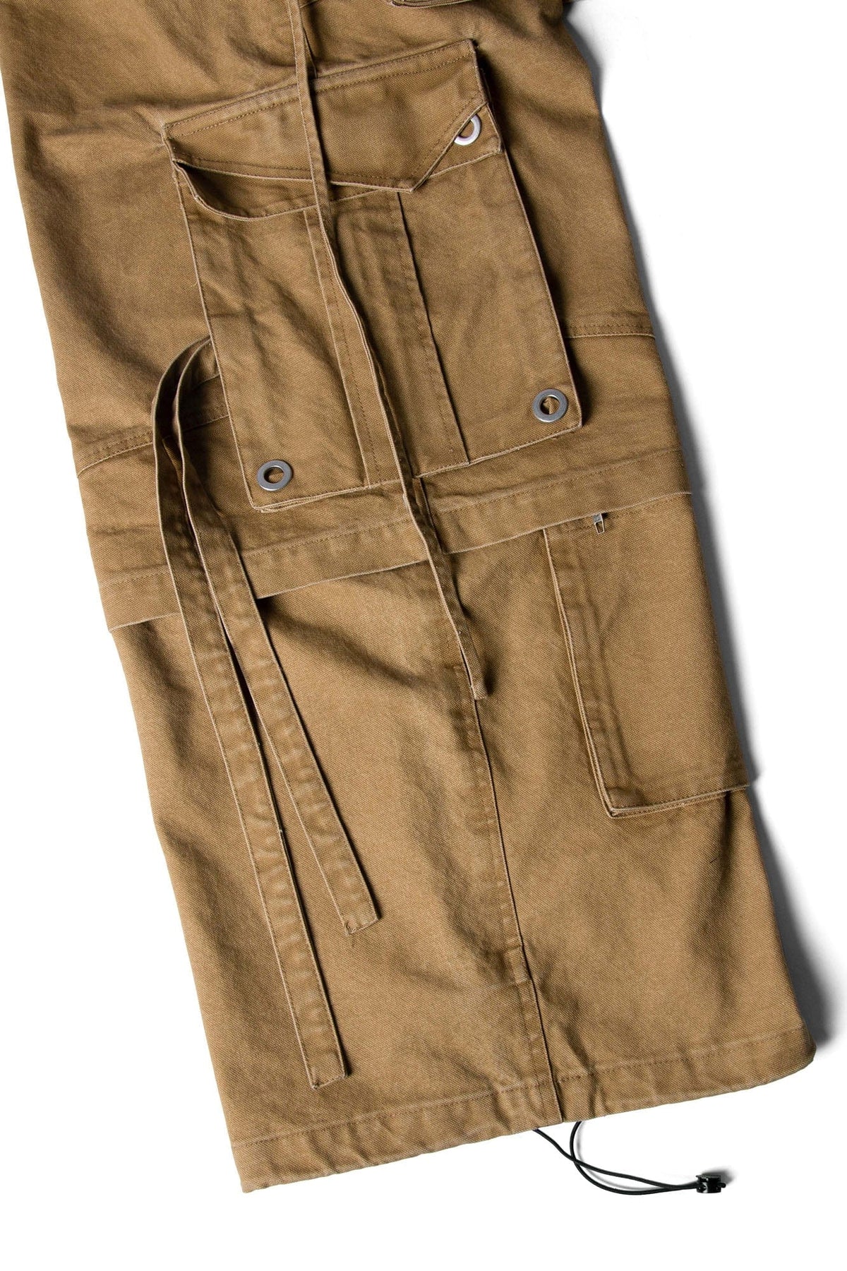 RELABEL Multi-Pocket Detachable Scarf Distressed Cargo Brown – photo 5 of 6