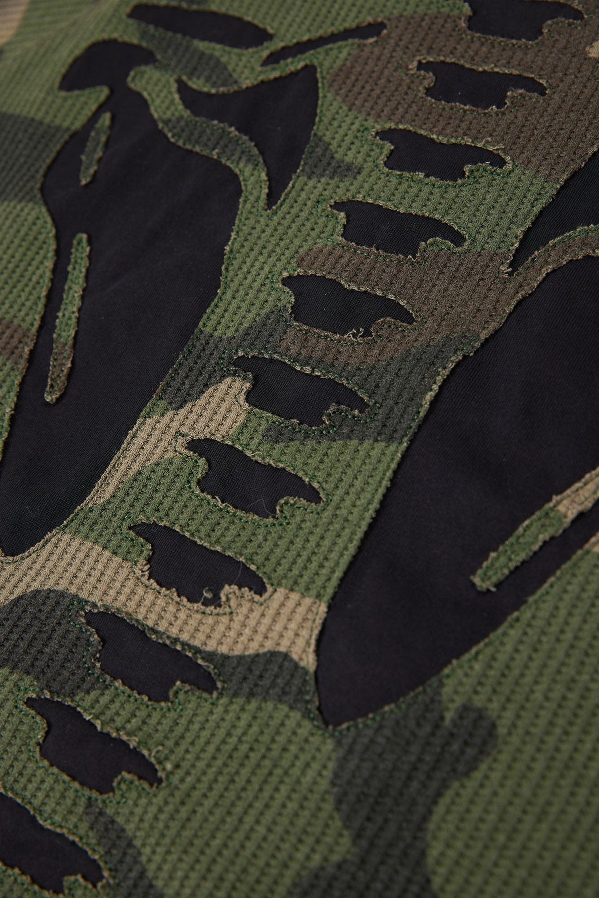 RELABEL Camo Detachable Hood Skeleton Graphic Tee – photo 12 of 14
