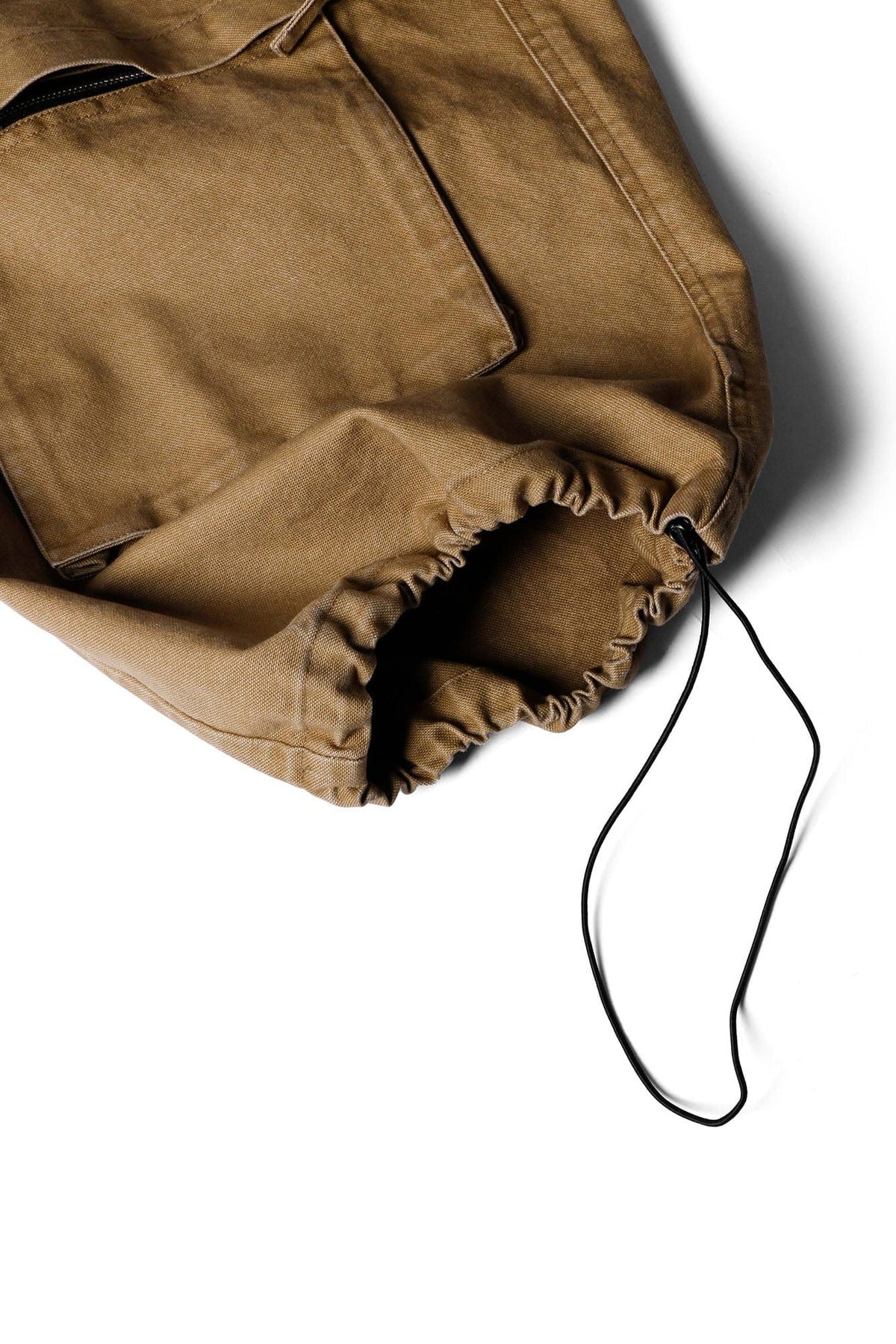 RELABEL Multi-Pocket Detachable Scarf Distressed Cargo Brown – photo 6 of 6