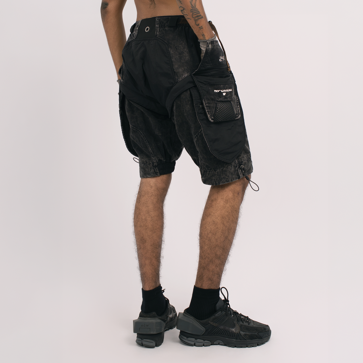 STEAM Distressed Spliced Detachable Utility Shorts – photo 6 of 27