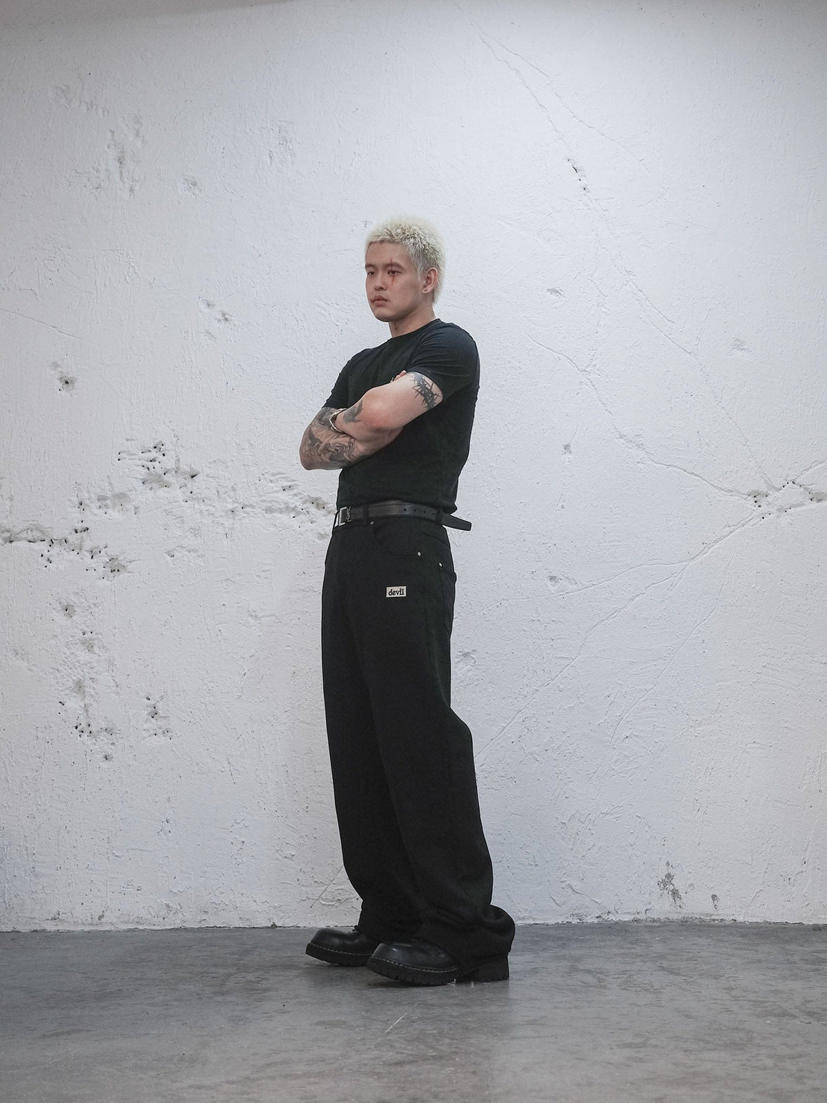 UNDERWATER Devil Embroidery Straight-Leg Pants – photo 5 of 13