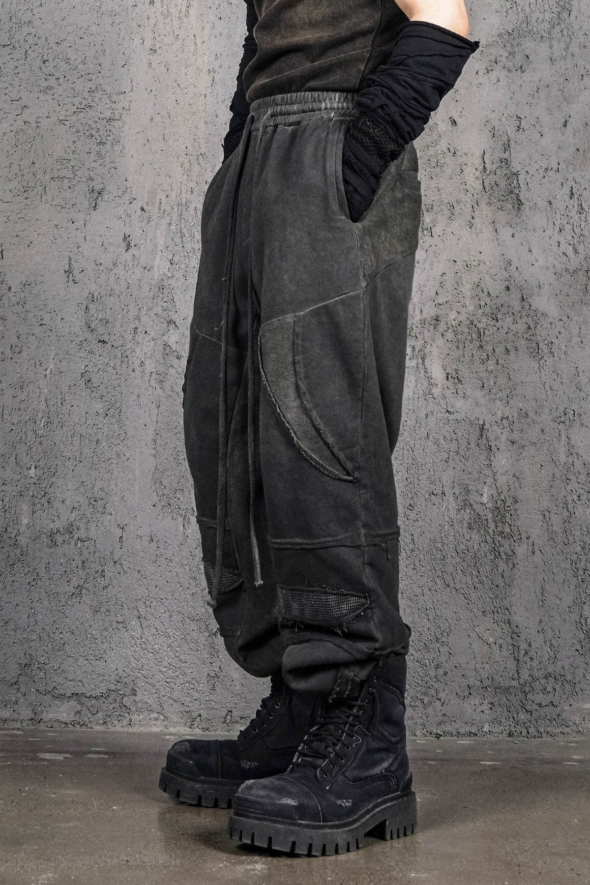 UNDERWATER Distressed Demon Clad Deconstructed Pants – photo 5 of 12