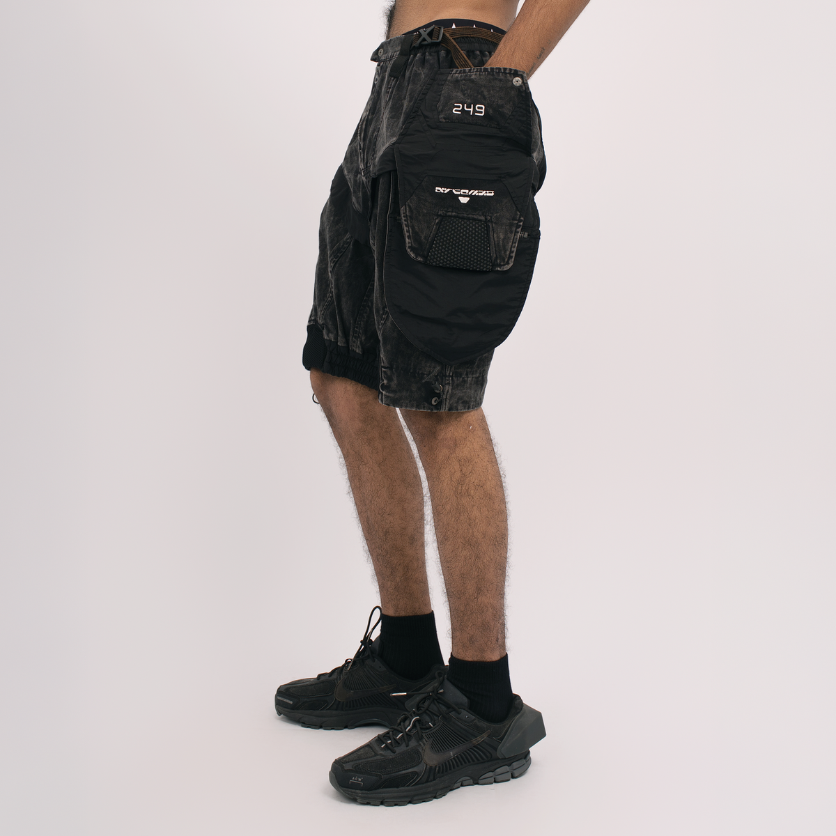STEAM Distressed Spliced Detachable Utility Shorts – photo 9 of 27