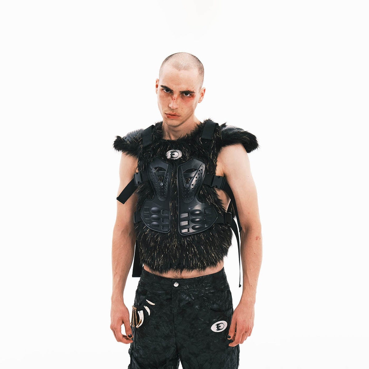 EMBRYO Cyber Faux Fur Warrior Vest – photo 2 of 13
