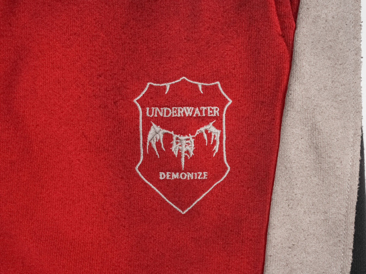 UNDERWATER Skeleton Distressed Contrast Panel Sweatpants – photo 10 of 13