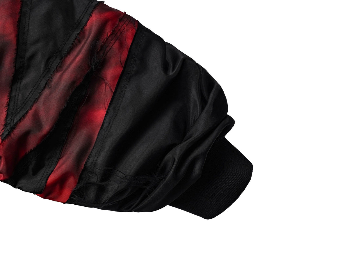 UNDERWATER Distressed Bondage MA-1 Jacket Red – photo 8 of 12