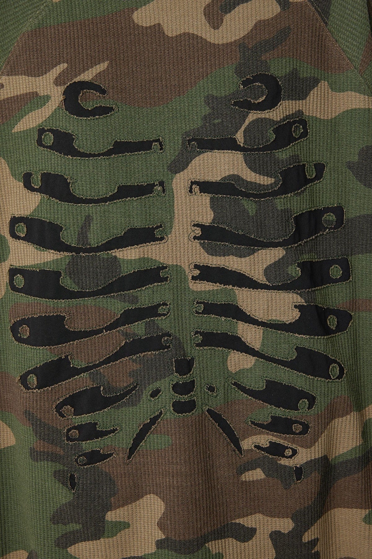 RELABEL Camo Detachable Hood Skeleton Graphic Tee – photo 14 of 14