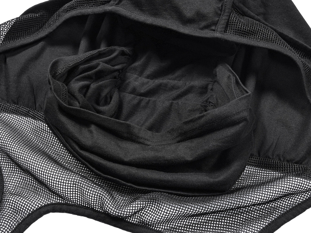 UNDERWATER Mesh-Spliced Long Strap Durag – photo 7 of 11