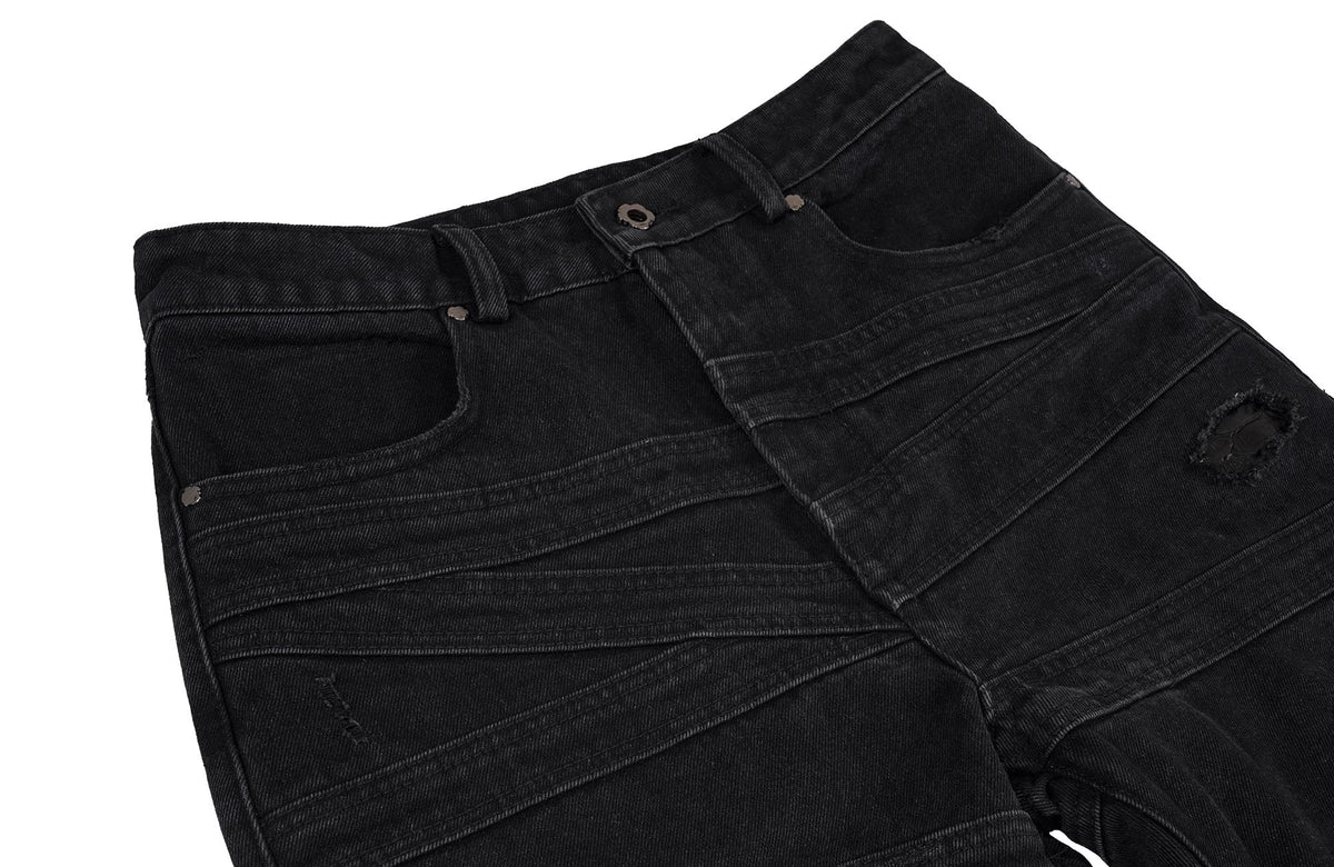 UNDERWATER Serpent Skin Distressed Jeans – photo 10 of 14