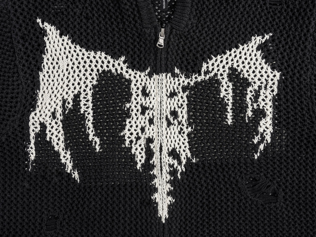 UNDERWATER Hellbound Wing Hooded Zip-Up Cardigan – photo 11 of 13