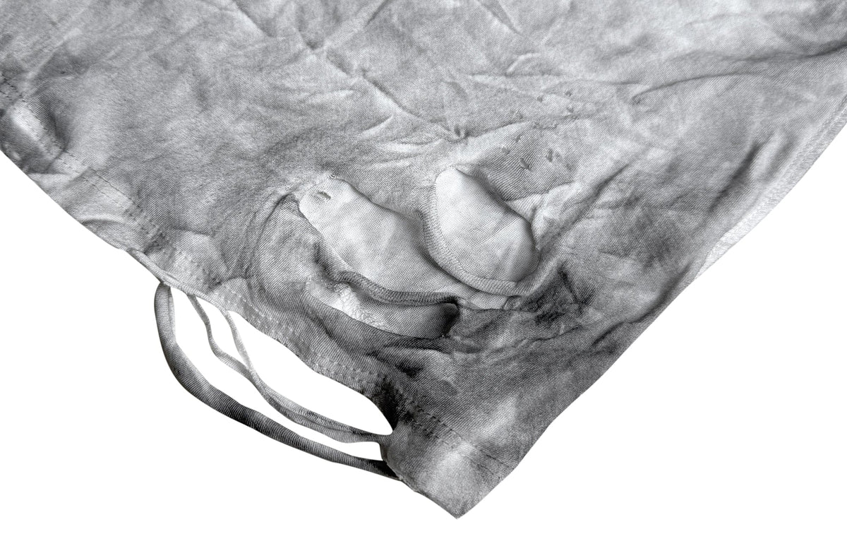 CINDER VEIN Distressed Washed Brush-Paint Crinkled Long-Sleeve Tee – photo 6 of 7