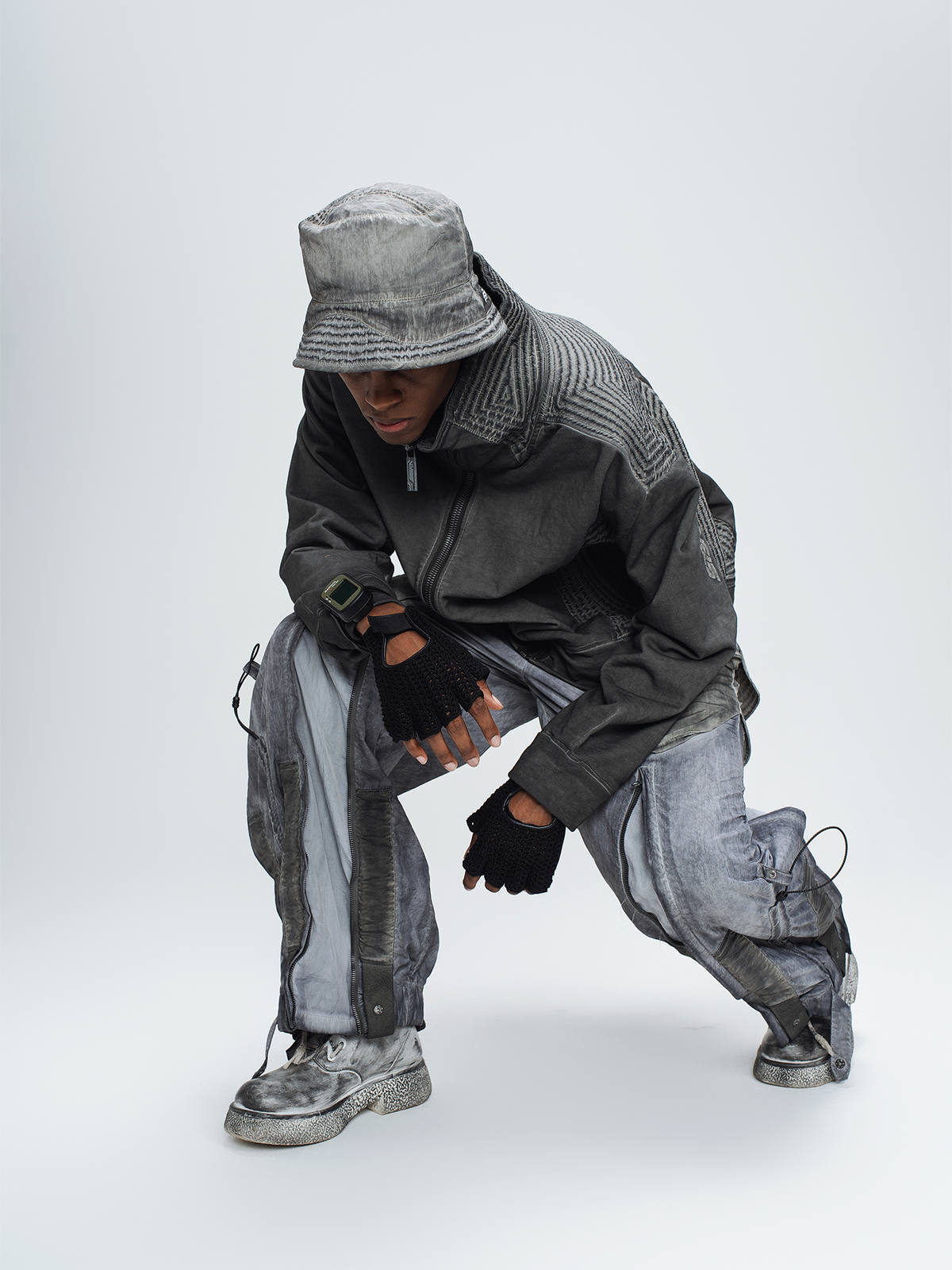 STEAM Washed Distressed Bucket Hat – photo 19 of 50