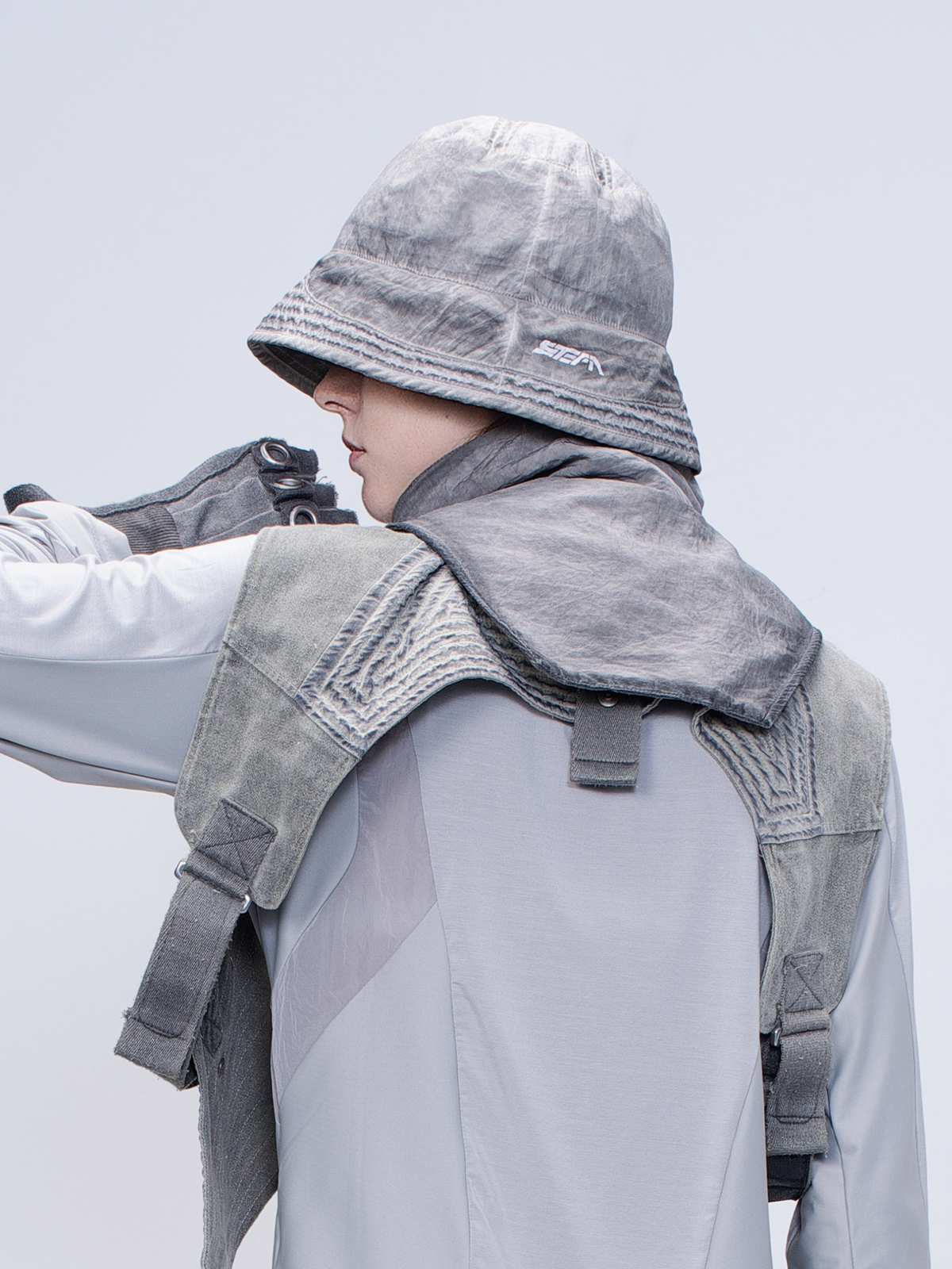 STEAM Washed Distressed Bucket Hat – photo 33 of 50