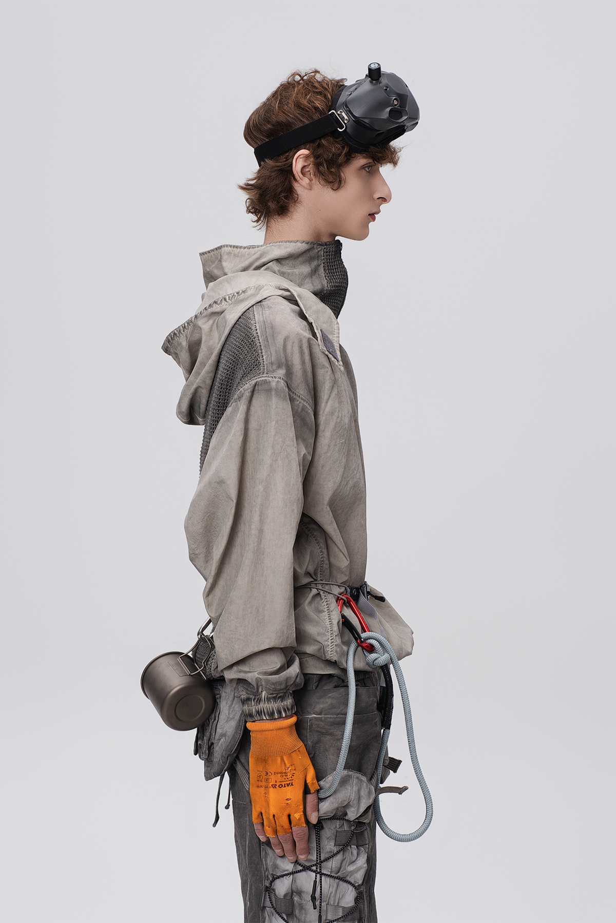 STEAM Distressed Zip-Up Detachable Hooded Jacket – photo 37 of 50