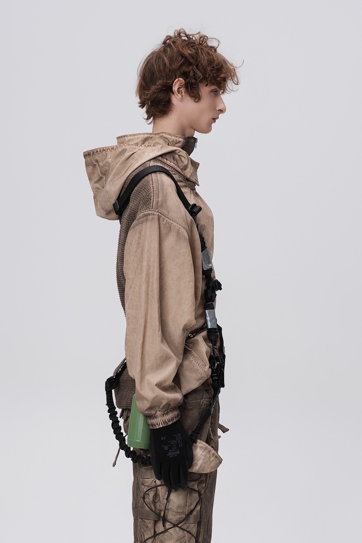 STEAM Distressed Zip-Up Detachable Hooded Jacket – photo 44 of 50