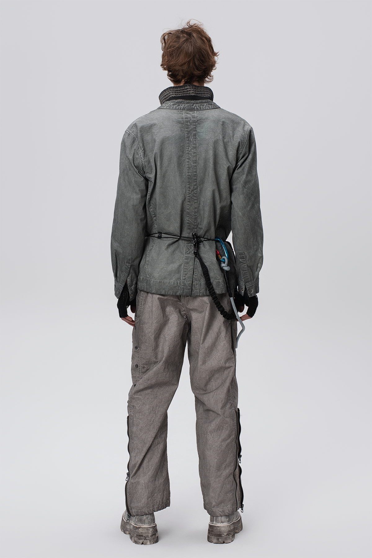 STEAM Distressed Mesh-Knee Multi-Pocket Straight-Leg Cargo Pants – photo 15 of 27