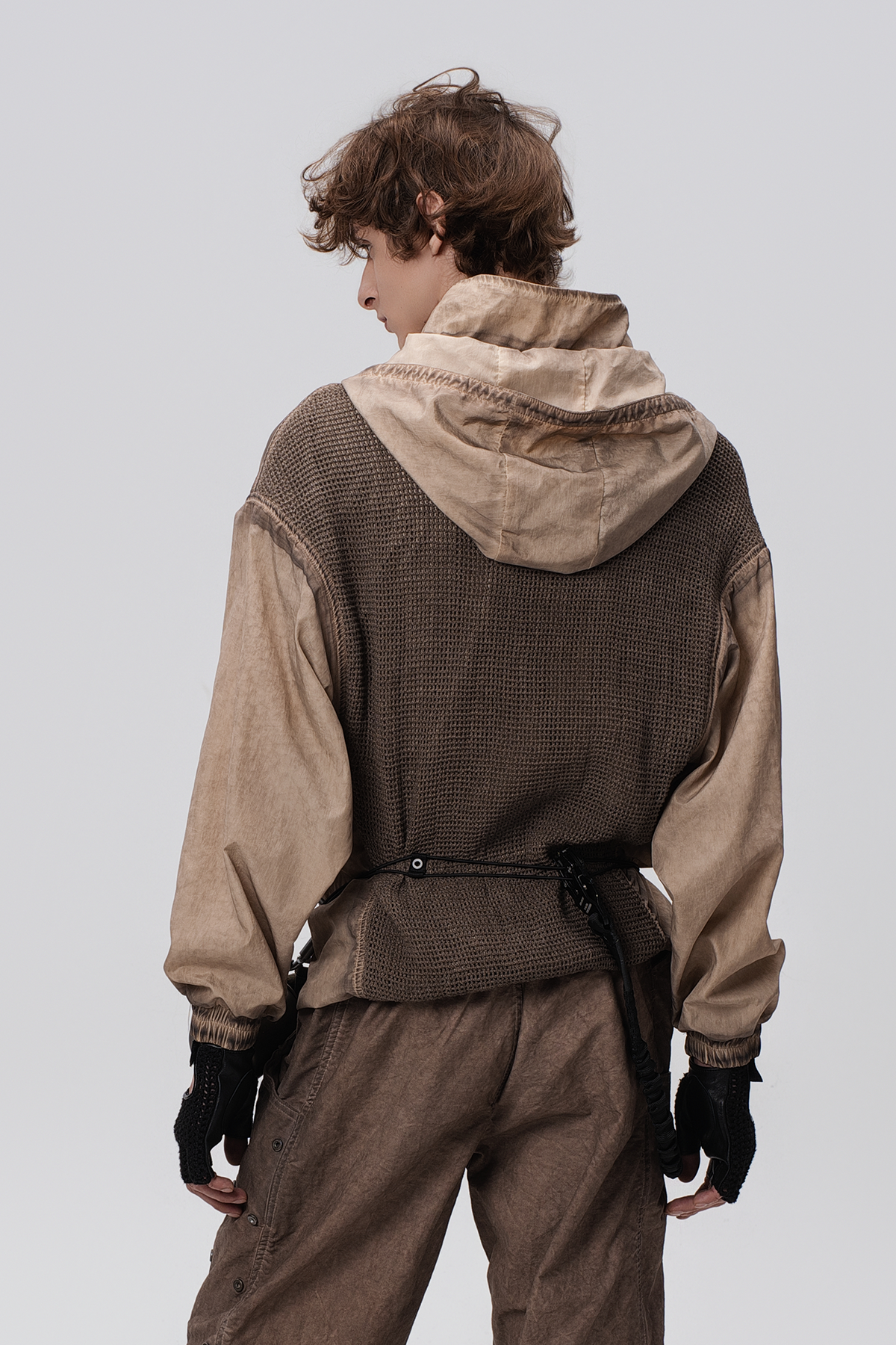 STEAM Distressed Zip-Up Detachable Hooded Jacket – photo 40 of 50