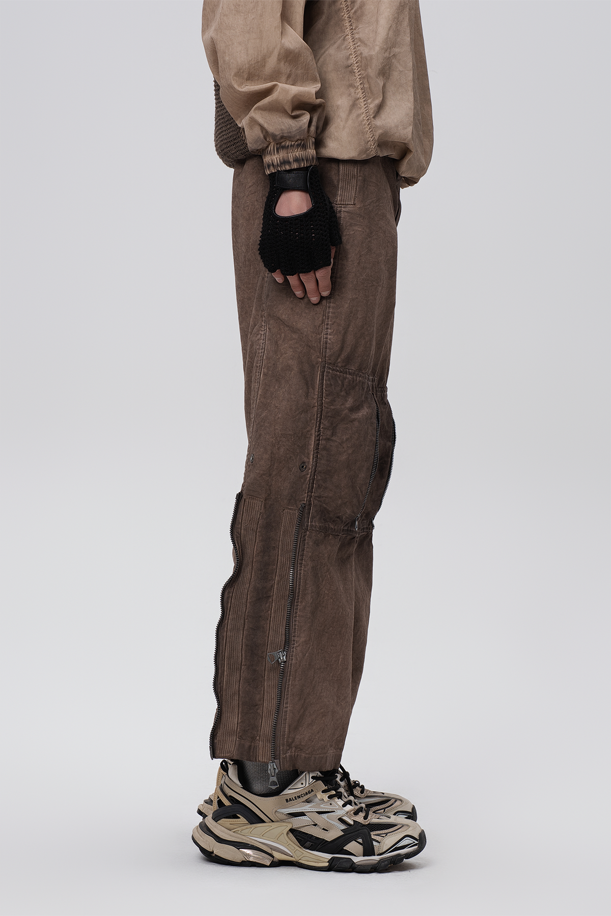 STEAM Distressed Mesh-Knee Multi-Pocket Straight-Leg Cargo Pants – photo 27 of 27