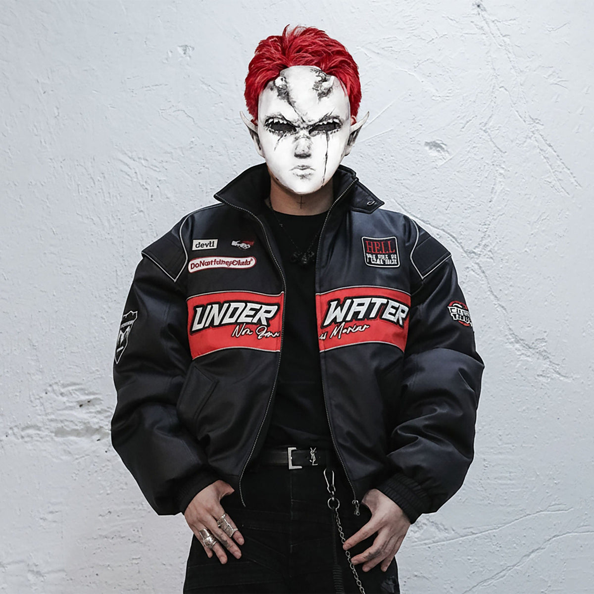 UNDERWATER Hell Racer Embroidered Padded Bomber