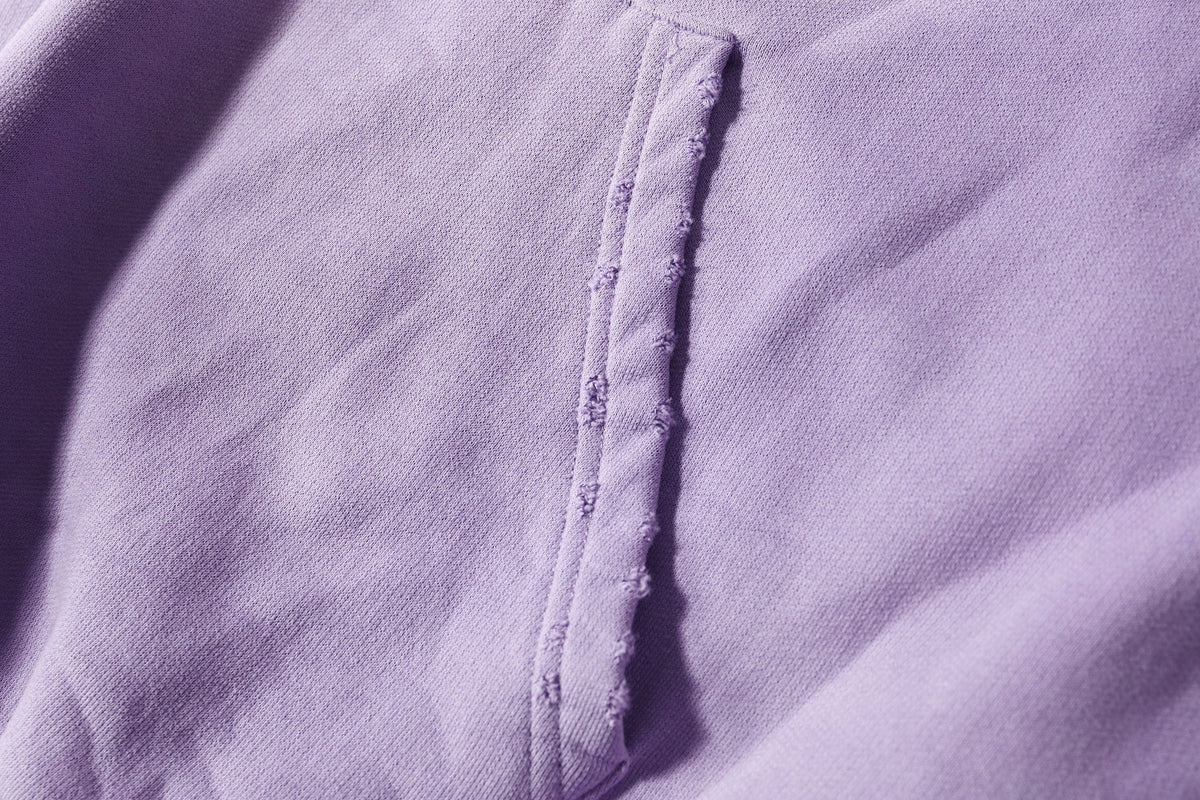 ULIPERY Distressed Gradient Oversized Hoodie Purple – photo 16 of 20