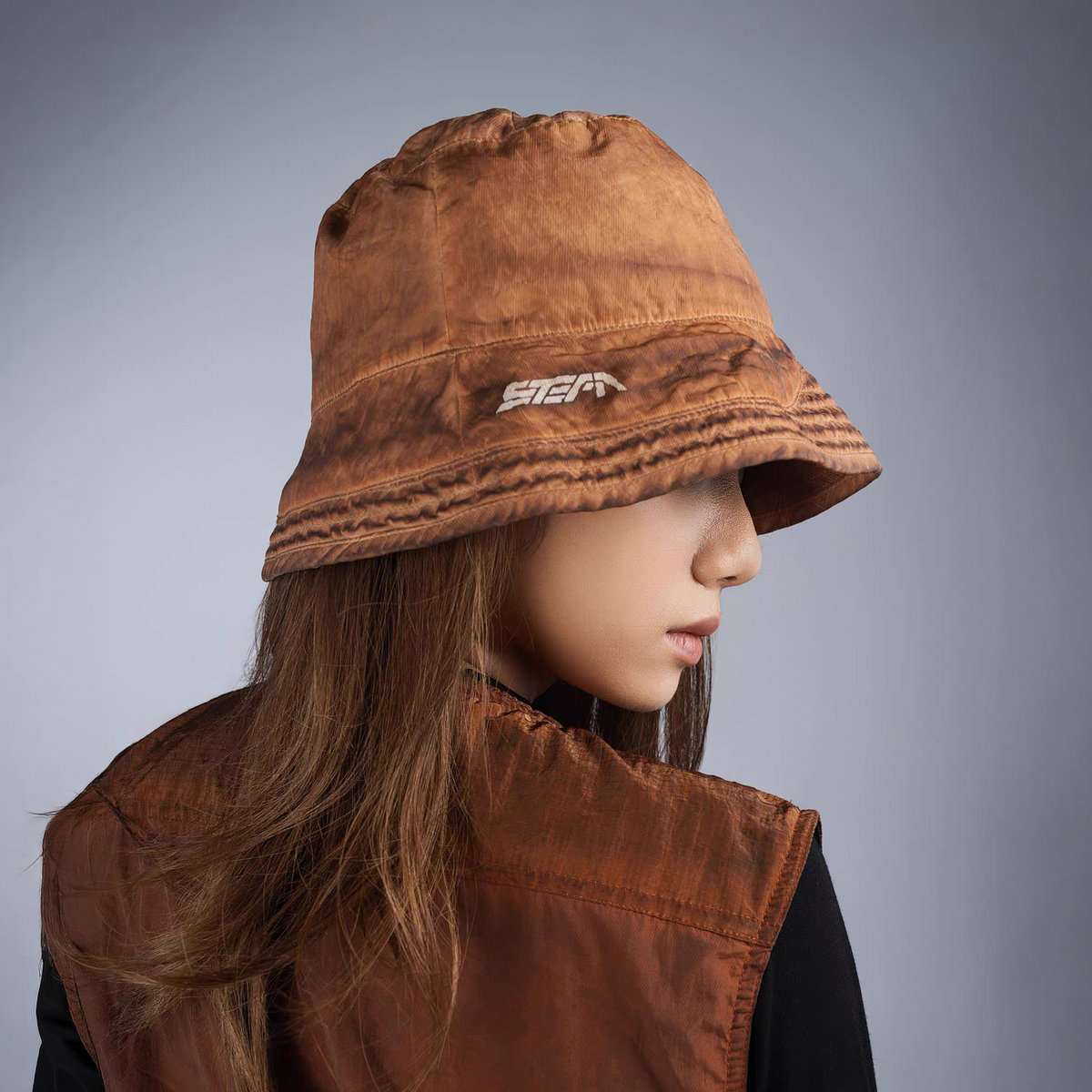 STEAM Washed Distressed Bucket Hat – photo 4 of 50