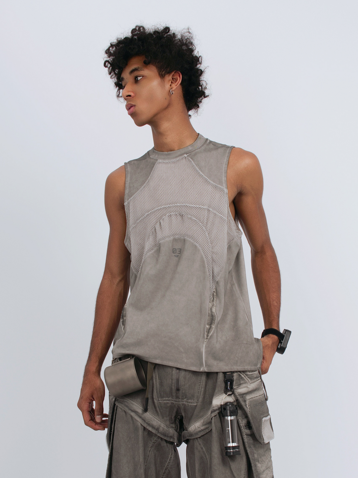 STEAM Distressed Mesh Tactical Tank Top – photo 20 of 27
