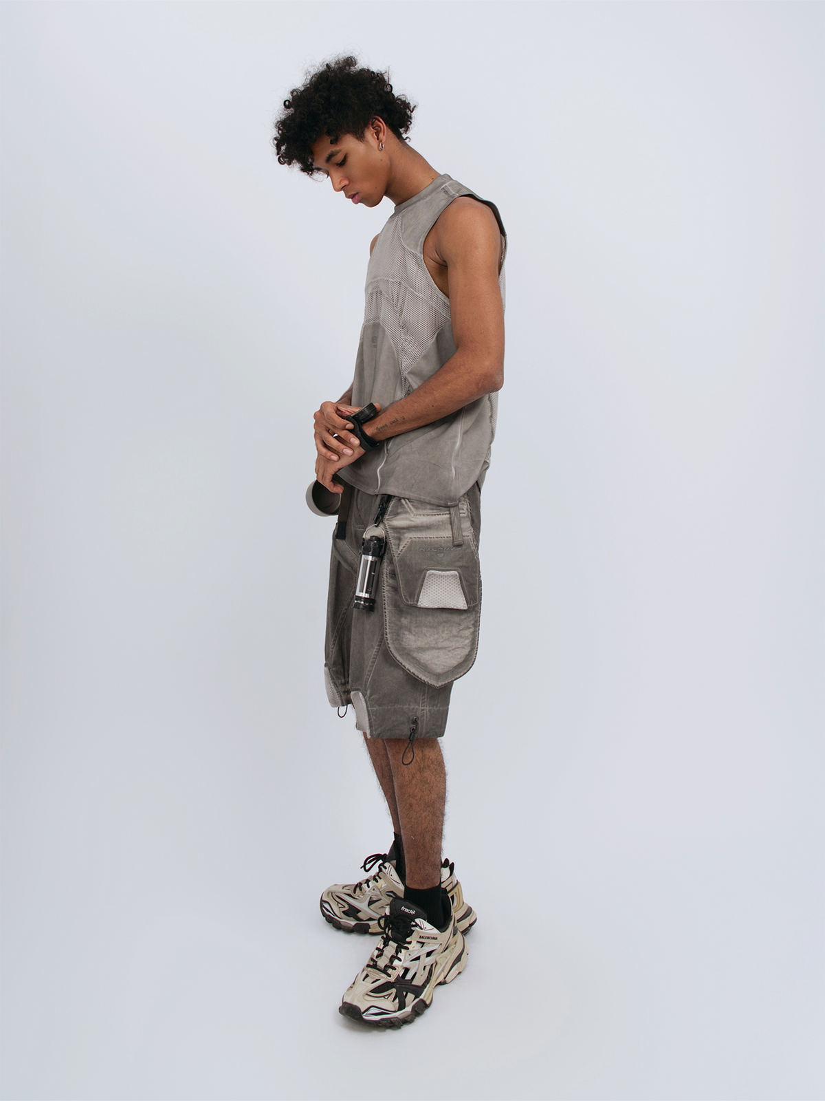 STEAM Distressed Spliced Detachable Utility Shorts – photo 12 of 27